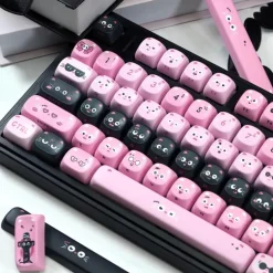 Pastel Goth Piggy Keycaps Set