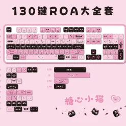 Pastel Goth Piggy Keycaps Set