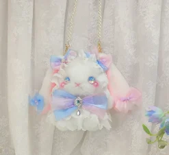 Pastel Princess Bunny Plush Bag