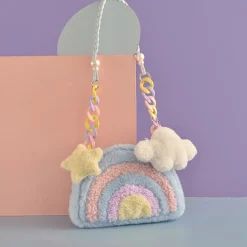 Pastel Rainbow Cloud Purse