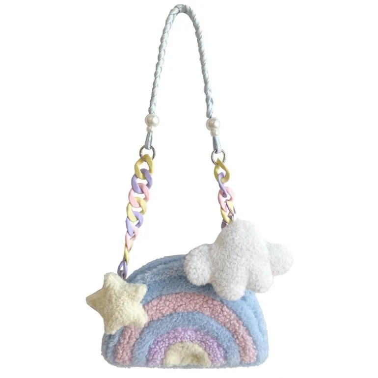 Pastel Rainbow Cloud Purse