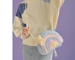 Pastel Rainbow Cloud Purse
