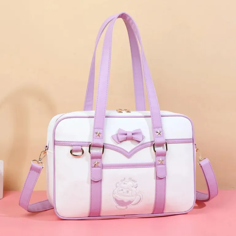 Pastel Sheep Teacup Messenger Bag