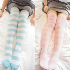 Pastel Striped Stockings