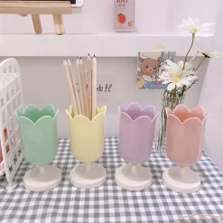 Pastel Tulip Pen Holder