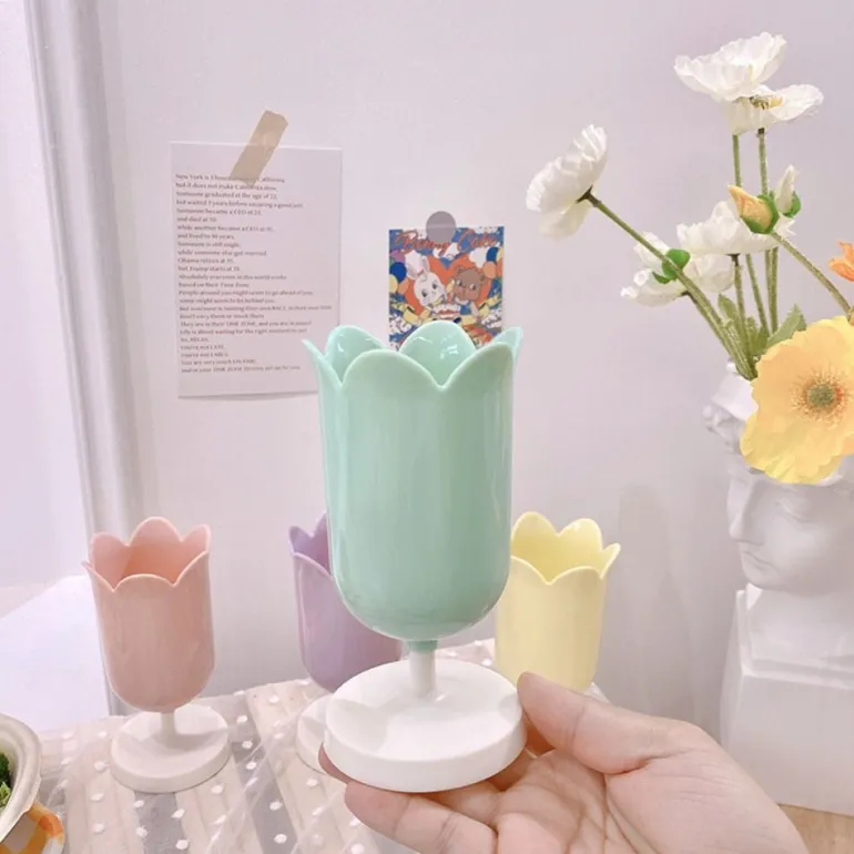 Pastel Tulip Pen Holder