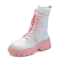Pastel Warrior Combat Boots