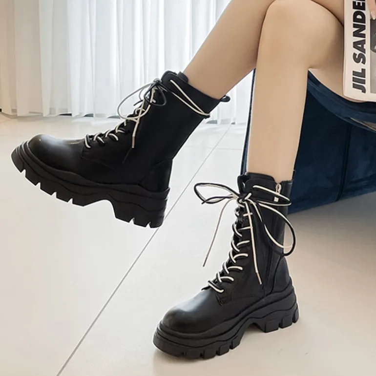 Pastel Warrior Combat Boots