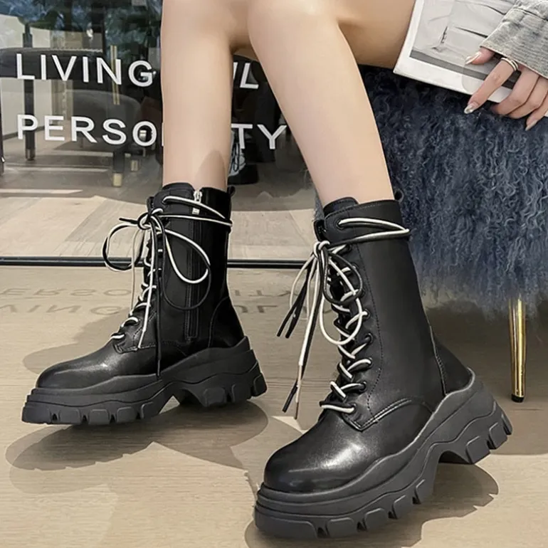 Pastel Warrior Combat Boots
