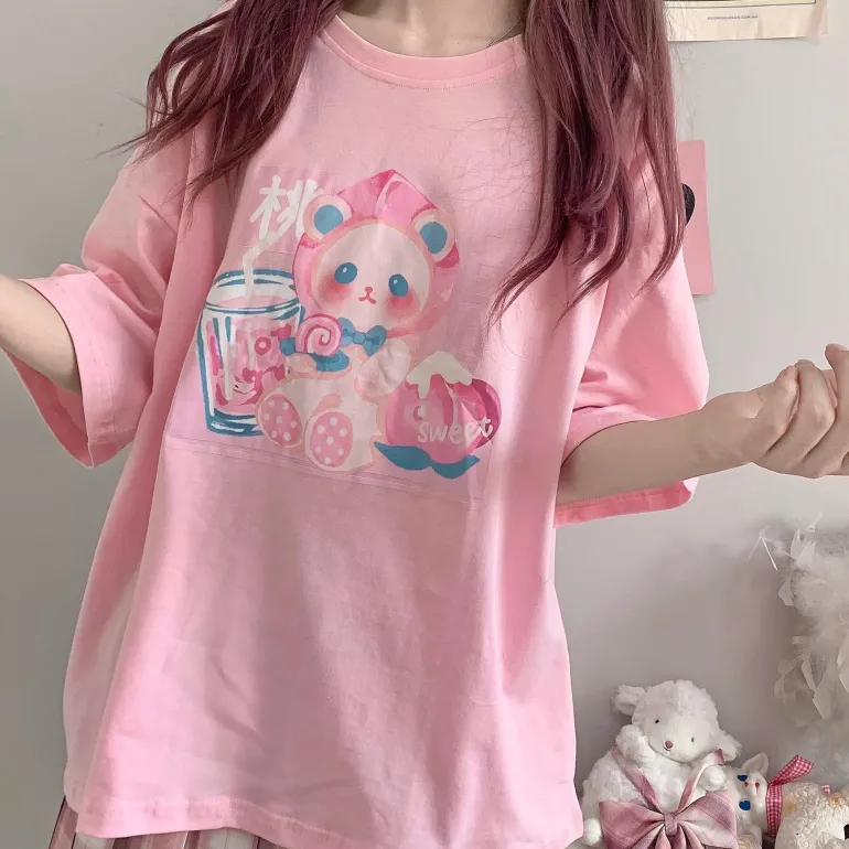 Peachy Baby Bear Tee