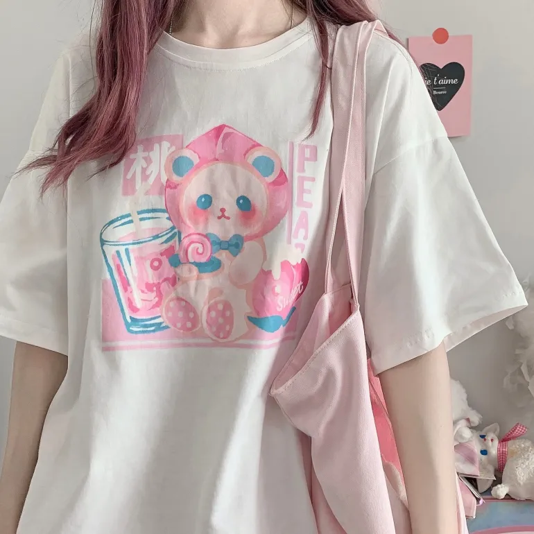 Peachy Baby Bear Tee