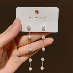 Pearls & Ribbons Earrings