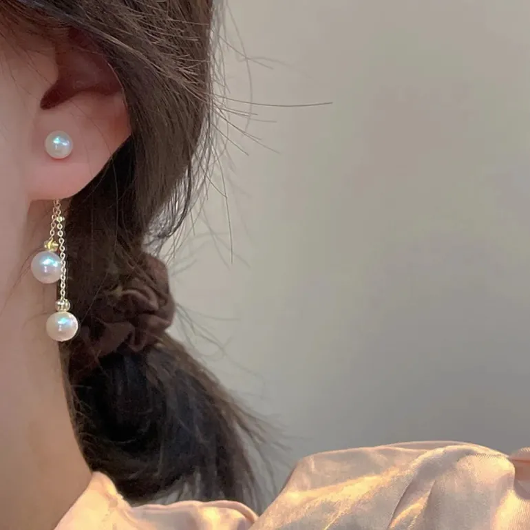 Pearls & Ribbons Earrings
