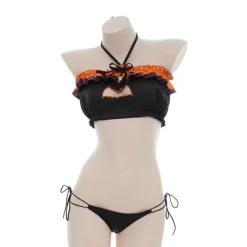 Peekaboo Bat Halloween Lingerie Set
