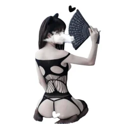 Peekaboo Fishnet Bodysuit