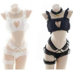 Peekaboo Heart Lingerie Set