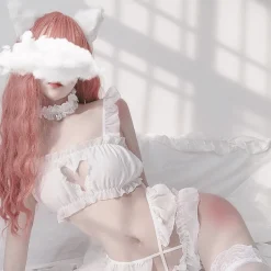 Peekaboo Heart Lingerie Set