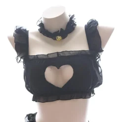 Peekaboo Heart Lingerie Set