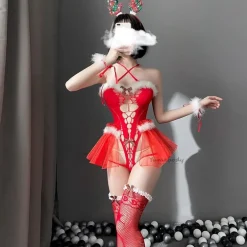Peekaboo Mrs. Clause Lingerie Set