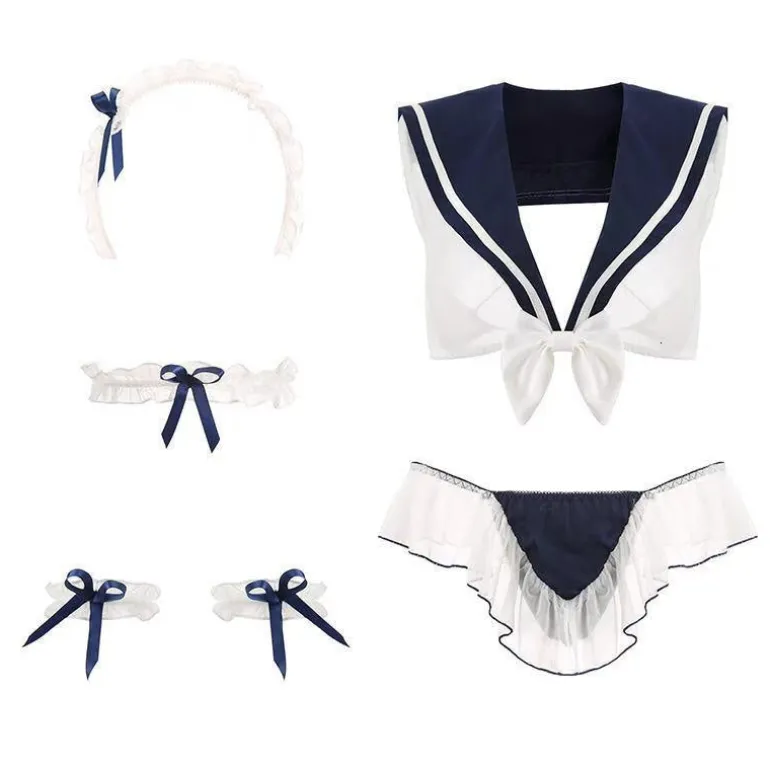 Peekaboo Sailor Scout Lingerie Set