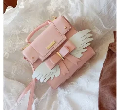 Pink Angel Wing Handbag