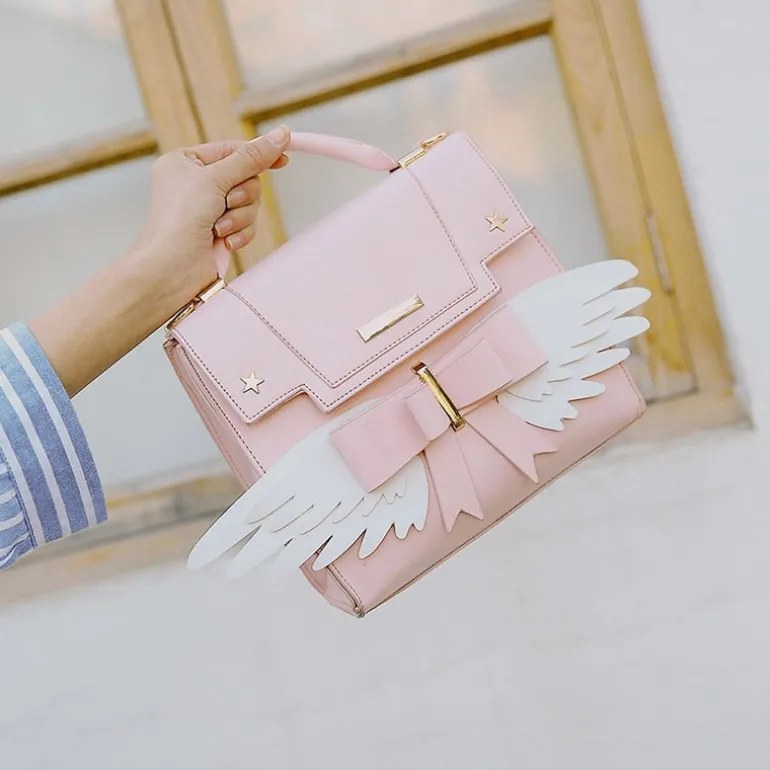 Pink Angel Wing Handbag