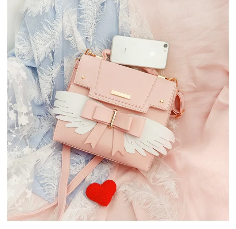 Pink Angel Wing Handbag