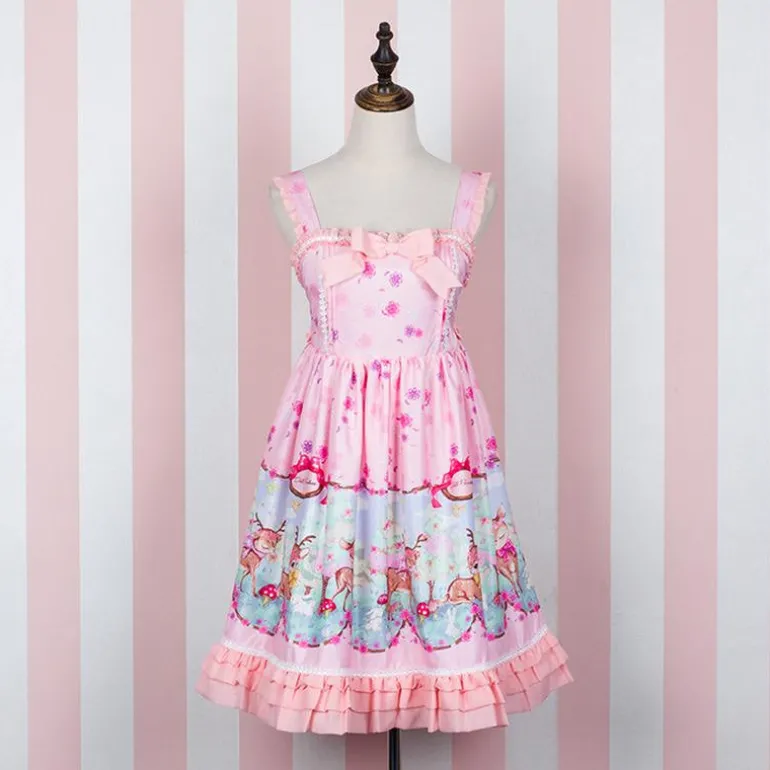 Pink Baby Deer Dress