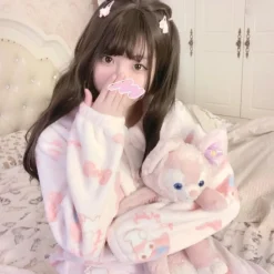 Pink Bunny Pajama Set
