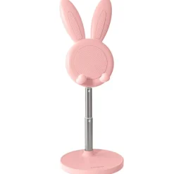 Pink Bunny Telescopic Phone Stand