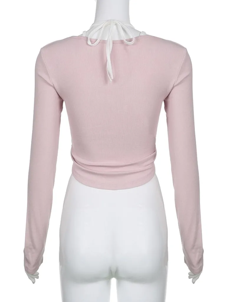 Pink Button Up Lace Cardigan