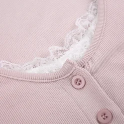 Pink Button Up Lace Cardigan