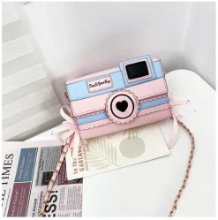 Pink Camera Shoulder Bag