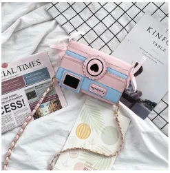 Pink Camera Shoulder Bag