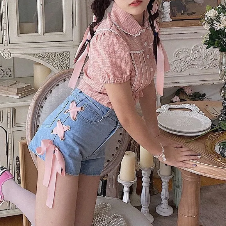 Pink Corset Shorts