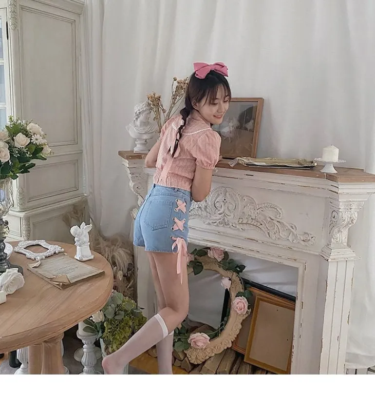 Pink Corset Shorts