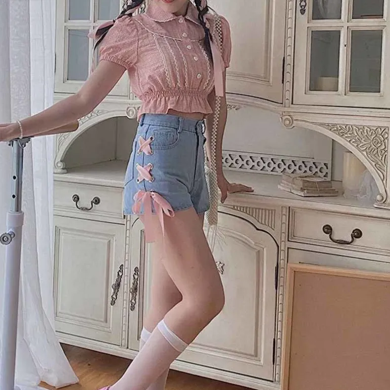Pink Corset Shorts