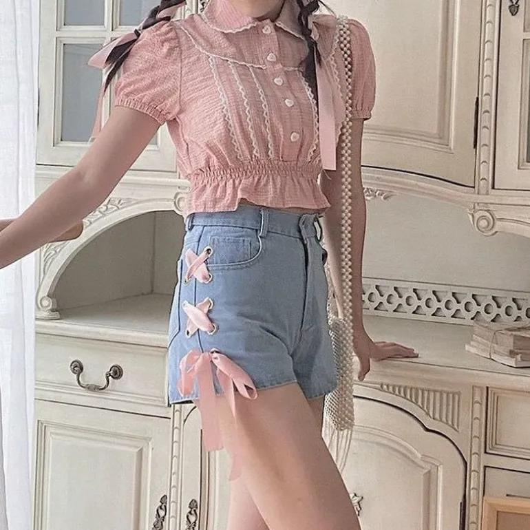 Pink Corset Shorts