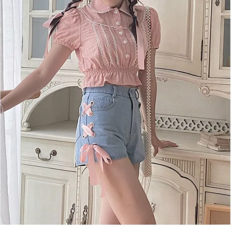 Pink Corset Shorts