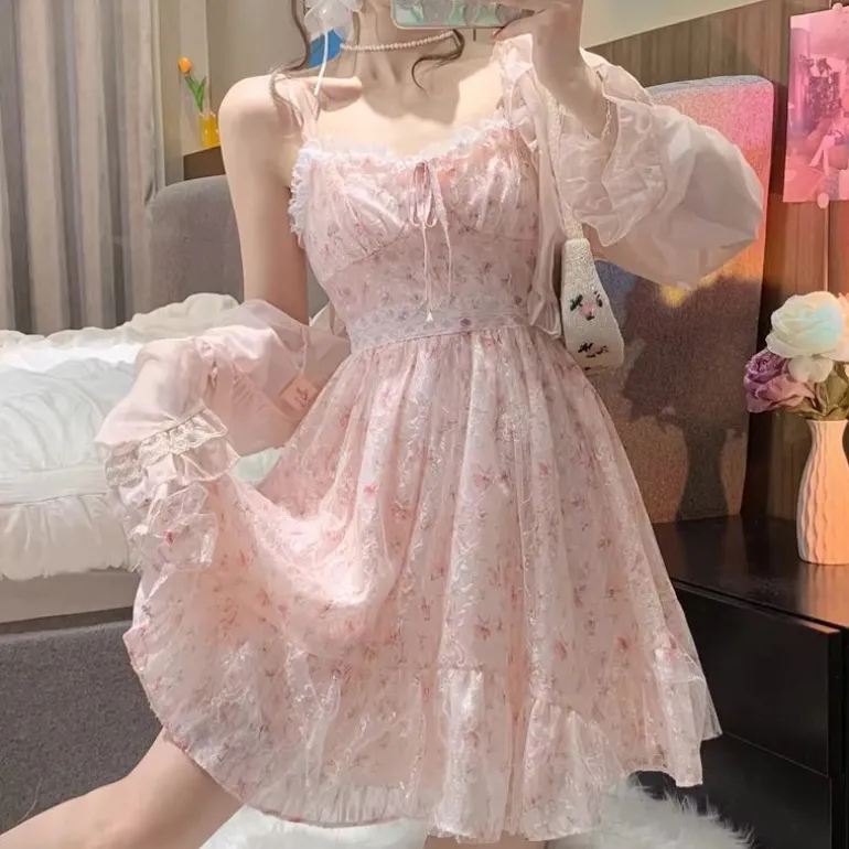 Pink Floral Whimsy Dress