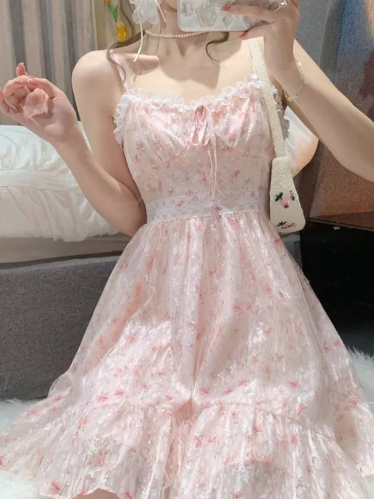 Pink Floral Whimsy Dress