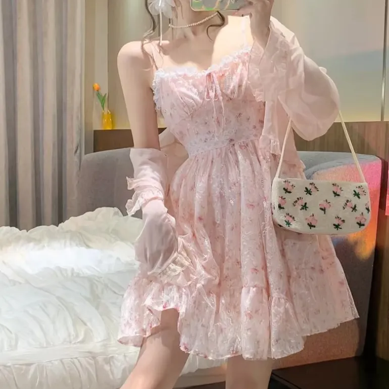 Pink Floral Whimsy Dress