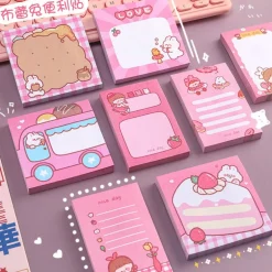 Pink Kawaii Stationery Sticky Notes