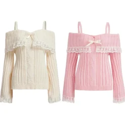 Pink Knit Princess Sweater