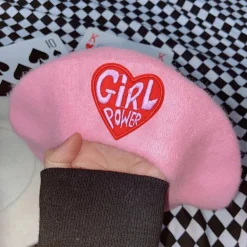Pink Menhera Nurse Beret