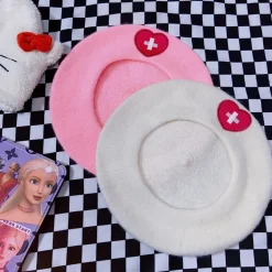 Pink Menhera Nurse Beret