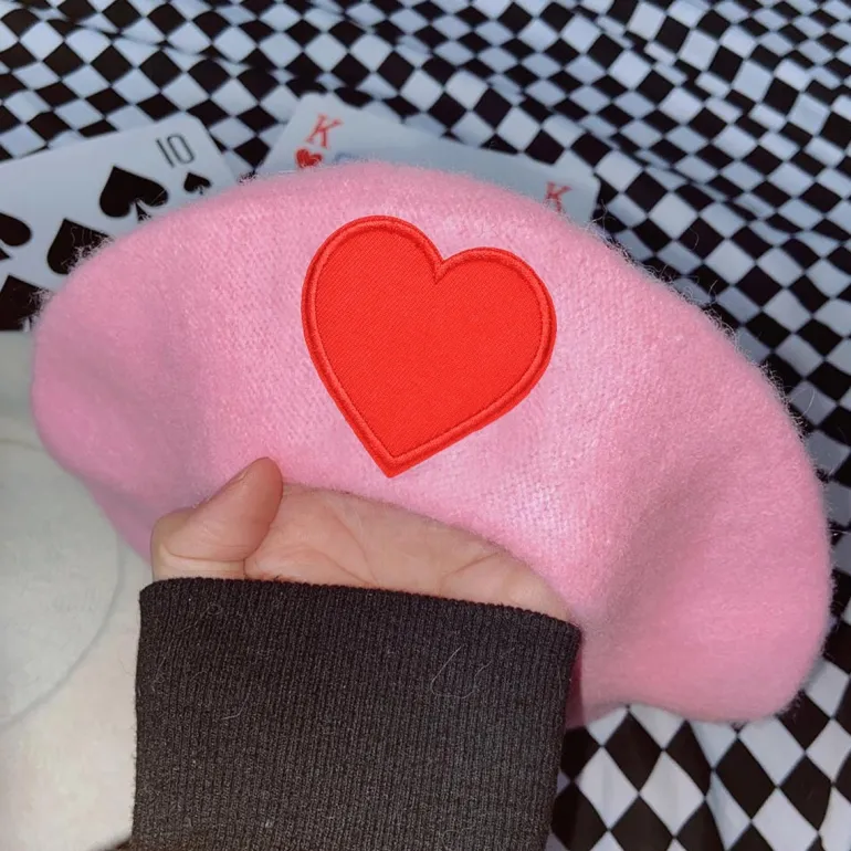 Pink Menhera Nurse Beret