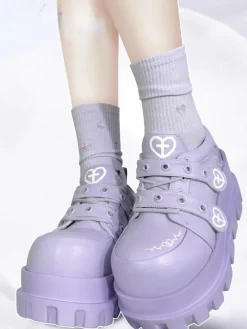 Pink Menhera Platform Shoes