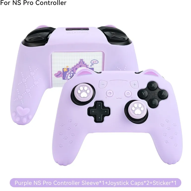 Pink Neko PS5 & Switch Controller Covers