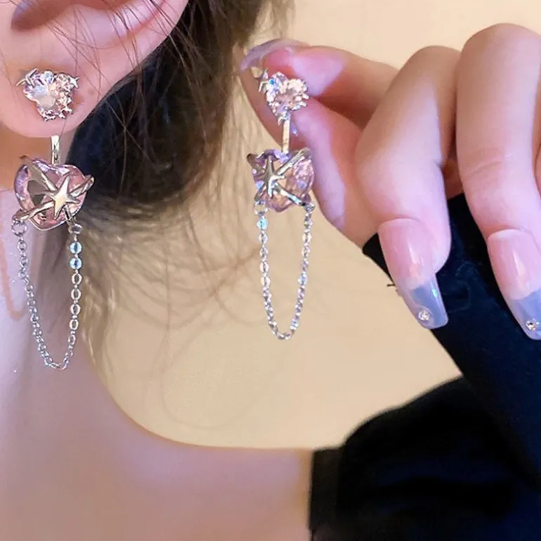 Pink Princess Dangle Earrings